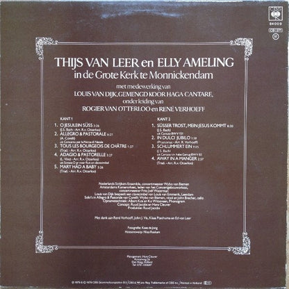 Thijs van Leer En Elly Ameling : In De Grote Kerk Te Monnickendam (LP, Album)