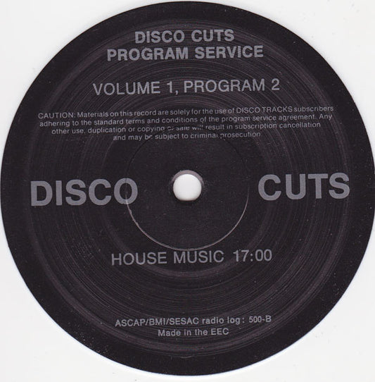 Various : Volume 1, Program 1, Program 2 (12", Mixed, Unofficial, Whi)