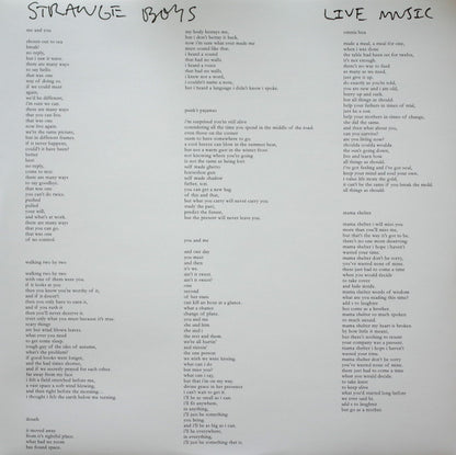 The Strange Boys : Live Music (LP, Album)