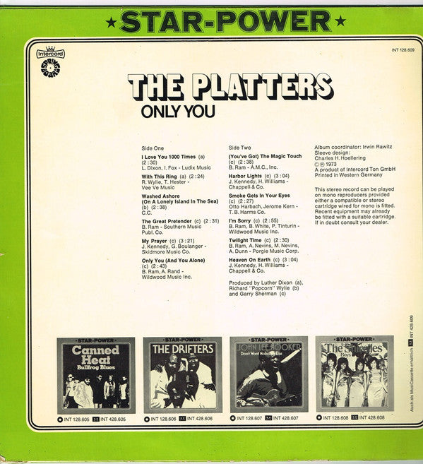 The Platters : Only You (LP, Comp, RE)