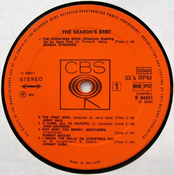 Various : The Season's Best (LP, Comp)