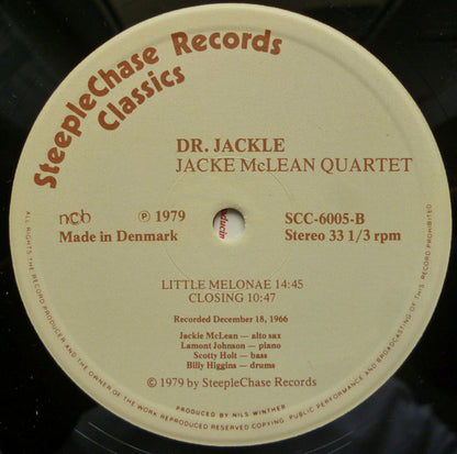 Jackie McLean Quartet : Dr. Jackle (LP, Album)