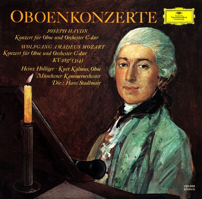 Joseph Haydn, Wolfgang Amadeus Mozart - Heinz Holliger, Kurt Kalmus, Münchener Kammerorchester, Hans Stadlmair : Oboenkonzerte (LP)