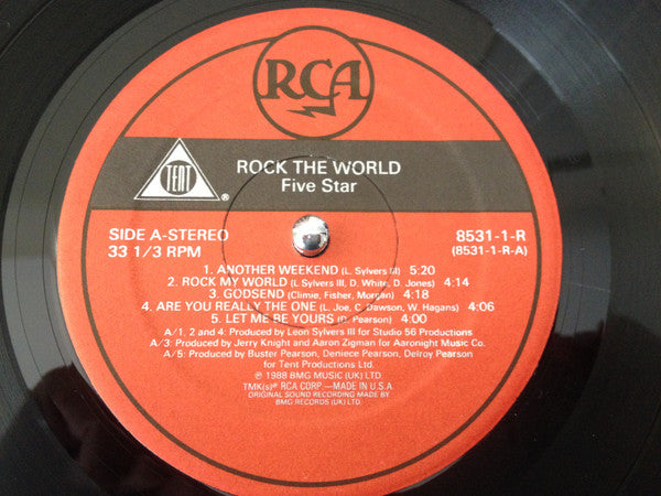 Five Star : Rock The World (LP, Album)