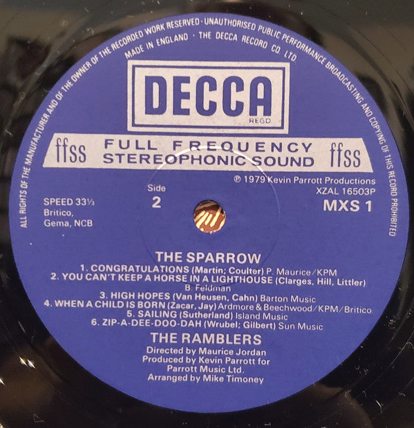 The Ramblers (From The Abbey Hey Junior School) : The Sparrow (LP)