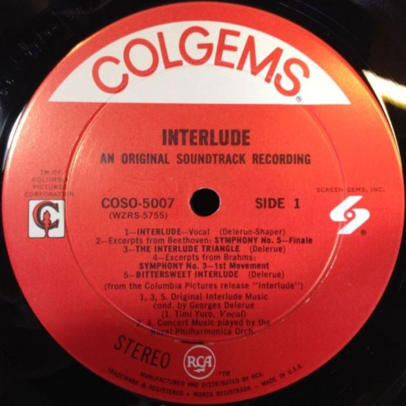 Georges Delerue : Interlude (An Original Soundtrack Recording) (LP, Album)