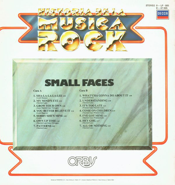 Small Faces : Small Faces (LP, Comp)