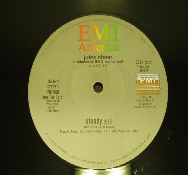 Jules Shear : Steady (12", Single, Promo)