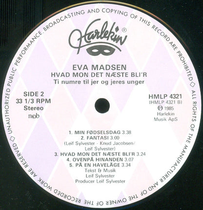 Eva Madsen : Hvad Mon Det Næste Blir (Ti Numre Til Jer Og Jeres Unger) (LP, Album)