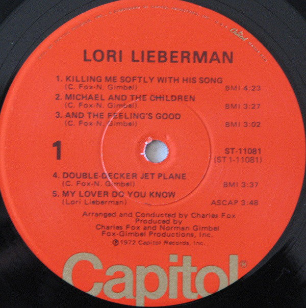 Lori Lieberman : Lori Lieberman (LP, Album, Win)