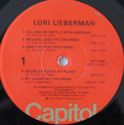 Lori Lieberman : Lori Lieberman (LP, Album, Win)