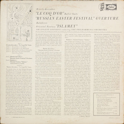 Nikolai Rimsky-Korsakov, Sir Eugene Goossens, Philharmonia Orchestra : Le Coq D'or / Russian Easter Festival Overture / Islamey ~ Oriental Fantasy (LP, Mono)