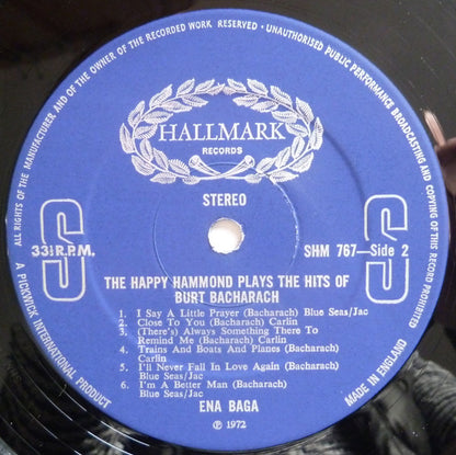 Ena Baga : The Happy Hammond Plays The Hits Of Burt Bacharach (LP)