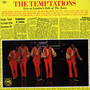 The Temptations : Live At London's Talk Of The Town (LP, Album)