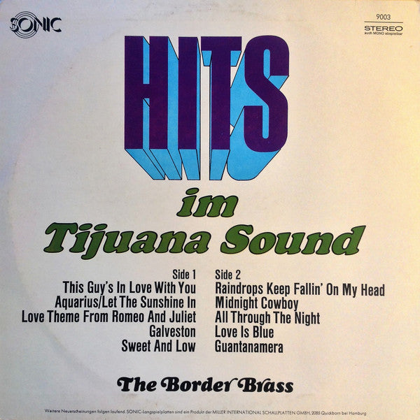 The Border Brass : Hits Im Tijuana Sound (LP, Album)