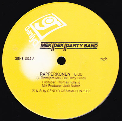 Mek Pek Party Band : Rapperkonen Danse Mix / Lys På (12", Max)