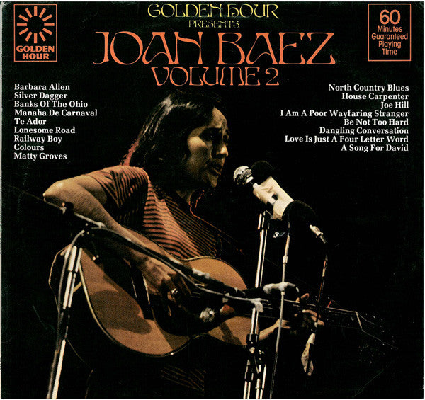 Joan Baez : Golden Hour Presents Joan Baez Volume 2 (LP, Comp, Tra)