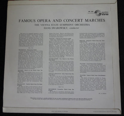 Großes Orchester des Österreichischen Rundfunks Conducted By Hans Swarowsky : Famous Opera And Concert Marches (LP)