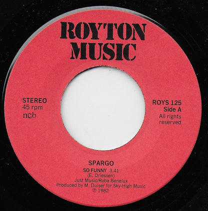 Spargo : So Funny (7", Single)