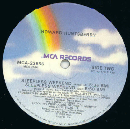 Howard Huntsberry : Sleepless Weekend (12", Single)