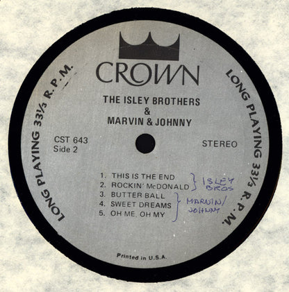 The Isley Brothers And Marvin & Johnny : The Isley Brothers And Marvin & Johnny (LP, Comp)