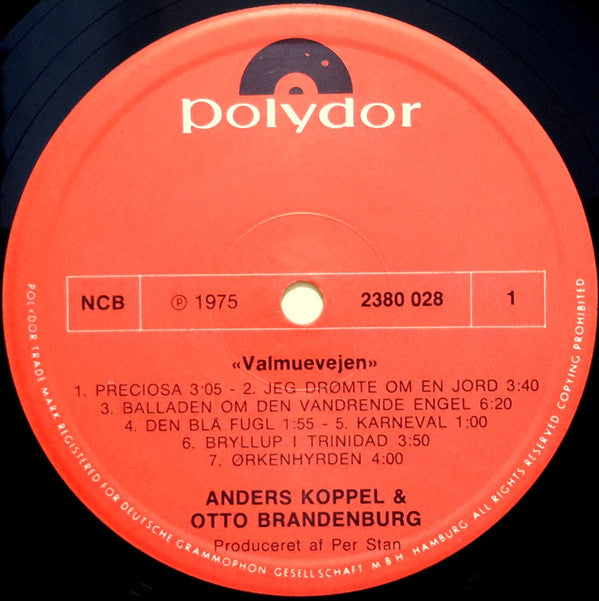 Otto Brandenburg & Anders Koppel : Valmuevejen (LP)