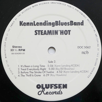 Kenn Lending Blues Band : Steamin' Hot (LP)