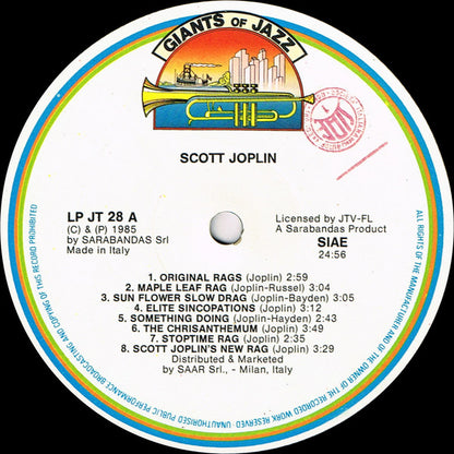 Scott Joplin : King Of Ragtime (LP, Comp)