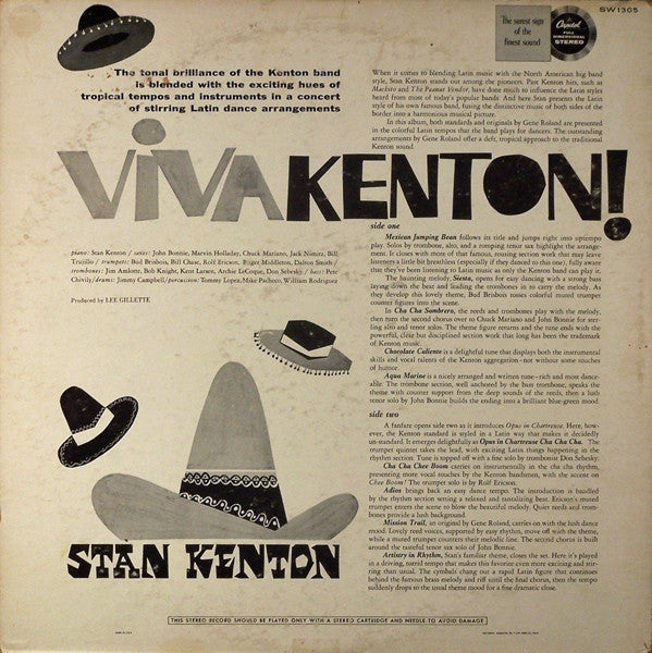 Stan Kenton And His Orchestra : Viva Kenton (LP, Album, Scr)