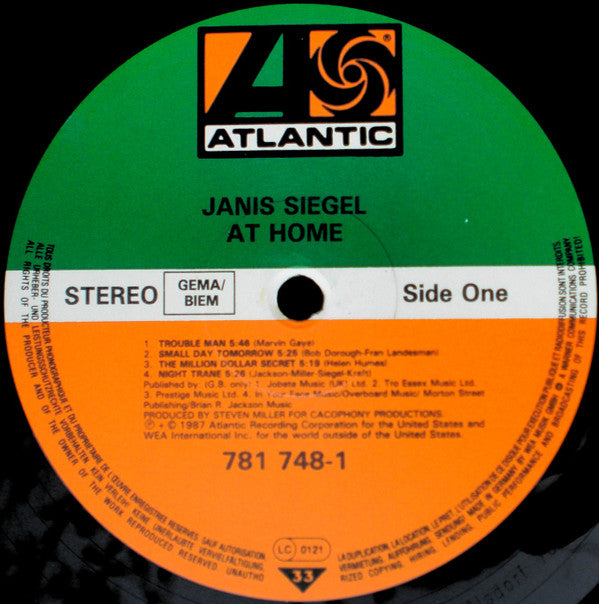 Janis Siegel : At Home (LP, Album)