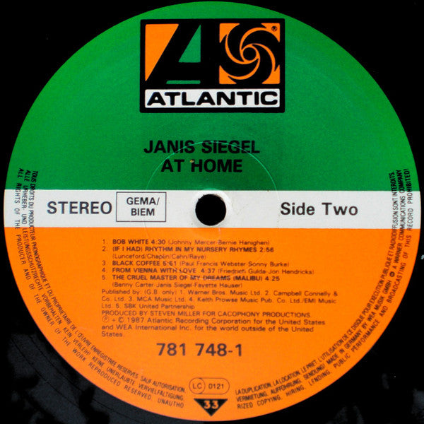 Janis Siegel : At Home (LP, Album)