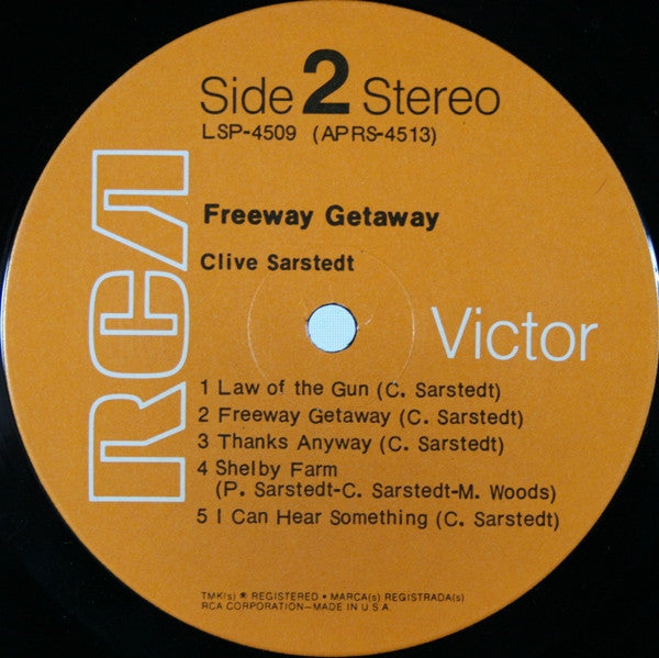 Clive Sarstedt : Freeway Getaway (LP, Album)