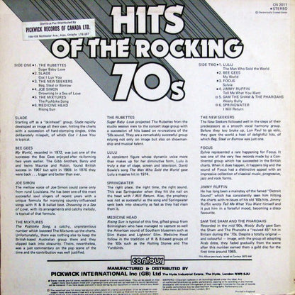 Various : Hits Of The Rocking 70s (LP, Comp, RE, Ora)