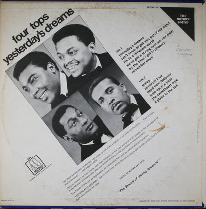 Four Tops : Yesterday's Dreams (LP, Album, Ind)