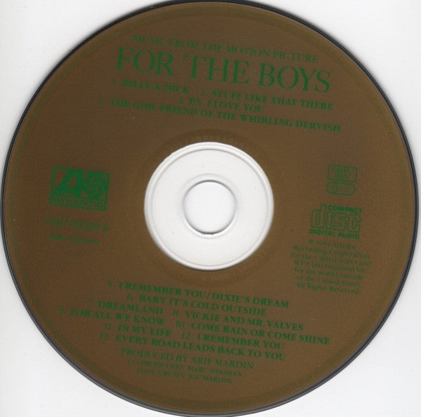 Bette Midler : For The Boys - Music From The Motion Picture (CD, Album)