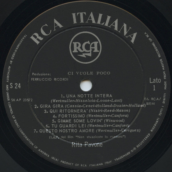 Rita Pavone : Ci Vuole Poco (LP, Comp)