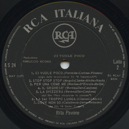 Rita Pavone : Ci Vuole Poco (LP, Comp)