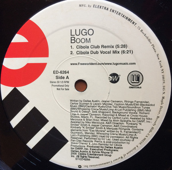 Richard Lugo : Boom (12", Promo)