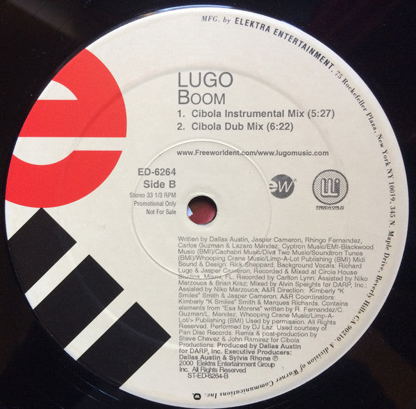 Richard Lugo : Boom (12", Promo)