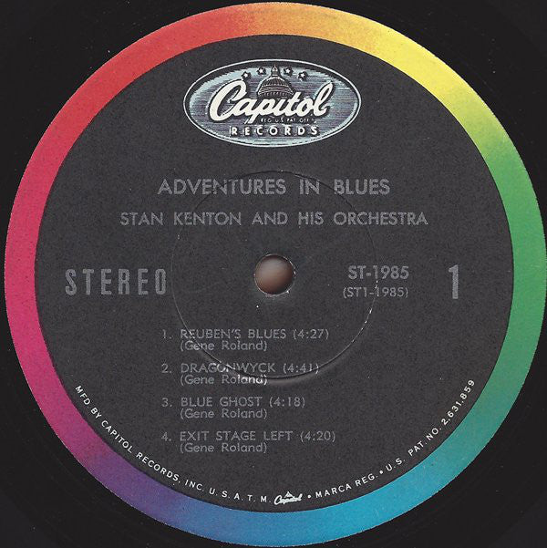 Stan Kenton : Adventures In Blues (LP, Album)