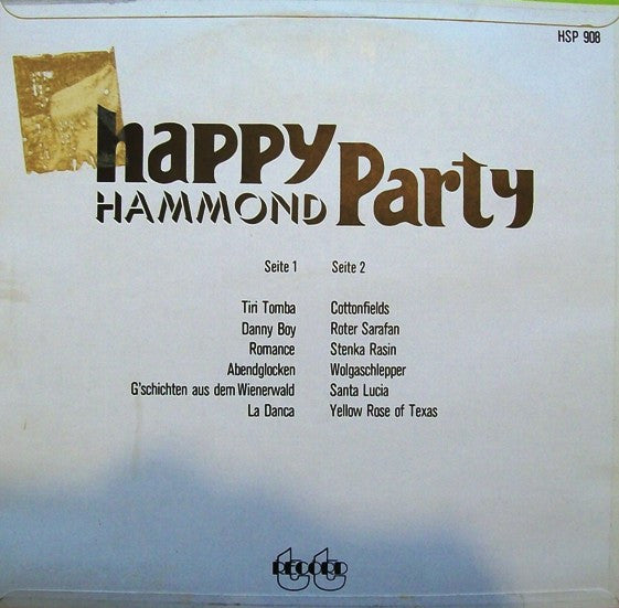 Unknown Artist : Happy Hammond Party (LP, Album)