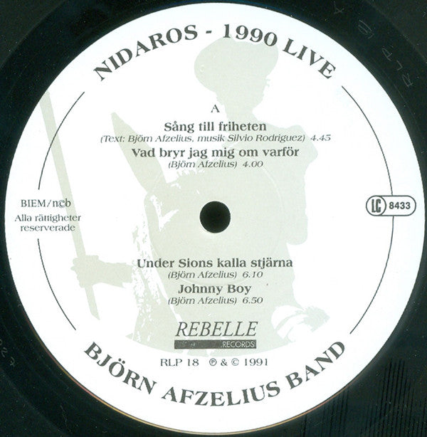 Björn Afzelius : Nidaros (1990 Live) (LP, Album)