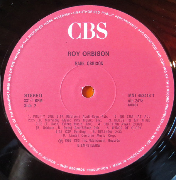 Roy Orbison : Rare Orbison (LP, Comp)