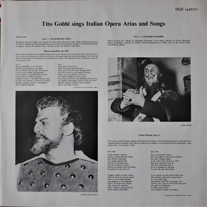 Tito Gobbi : Sings Italian Opera Arias And Songs (LP, RE)