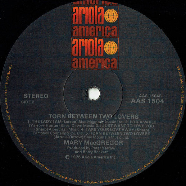 Mary MacGregor : Torn Between Two Lovers (LP, Album)