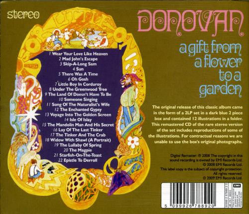 Donovan : A Gift From A Flower To A Garden (CD, Album, RE, RM)