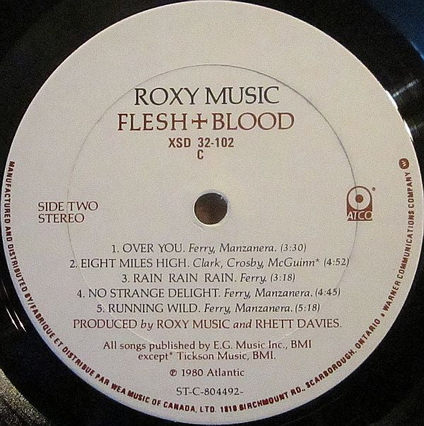 Roxy Music : Flesh + Blood (LP, Album, Don)