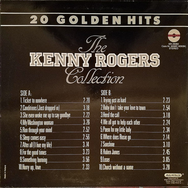 Kenny Rogers & The First Edition : The Kenny Rogers Collection - 20 Golden Hits (LP, Comp)