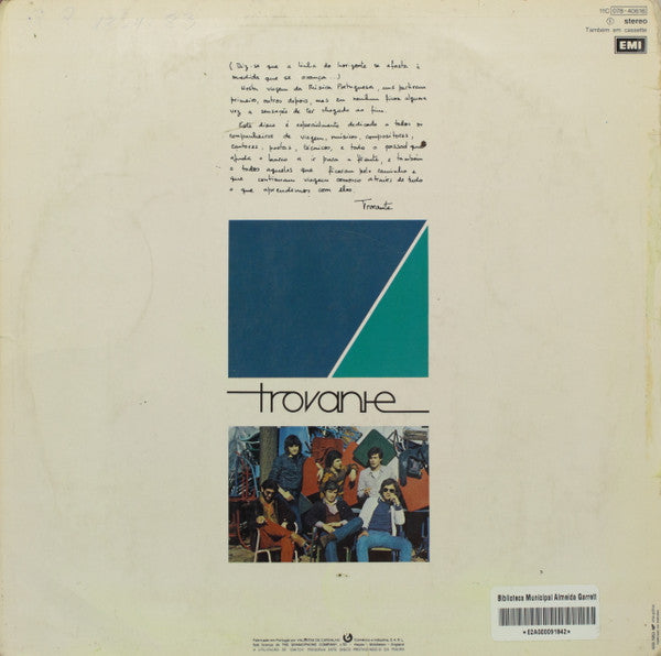 Trovante : Cais Das Colinas (LP, Album)