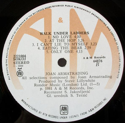 Joan Armatrading : Walk Under Ladders (LP, Album)